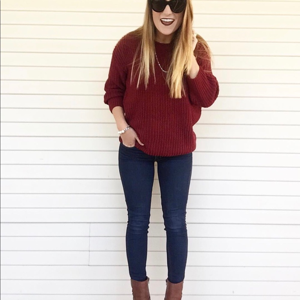 Chunky slightly cropped sweater